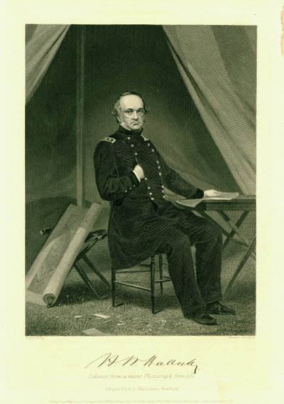 Gen. Henry W. Halleck door Alonzo Chappel